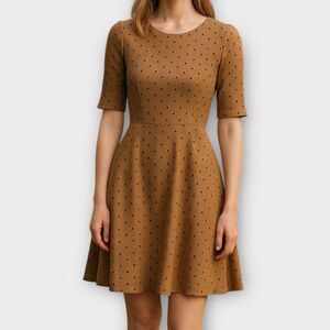 Lighthouse by Land’s End fit and flare polka dot dress Women’s Size XS 2-4